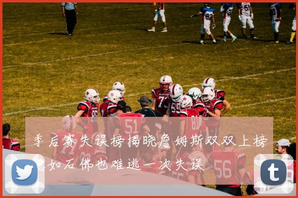 季后赛失误榜揭晓詹姆斯双双上榜稳如石佛也难逃一次失误